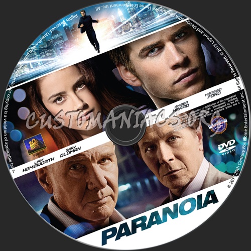 Paranoia dvd label