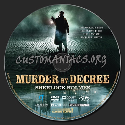 Murder by Decree dvd label