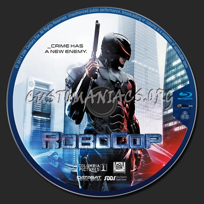 Robocop blu-ray label