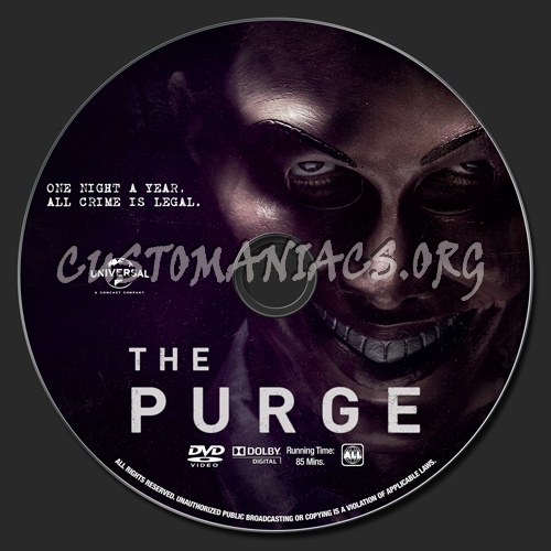 The Purge dvd label