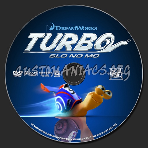 Turbo dvd label