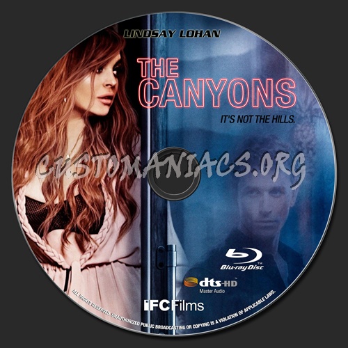 The Canyons blu-ray label