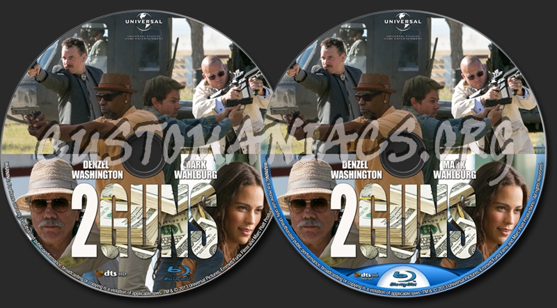 2 Guns (2013) blu-ray label