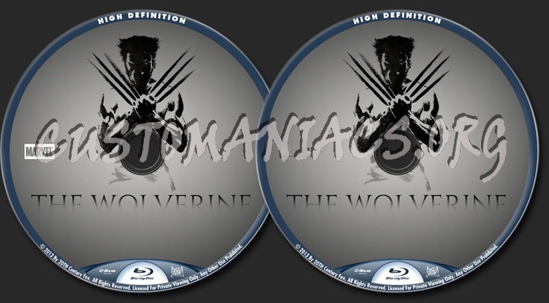 The Wolverine blu-ray label