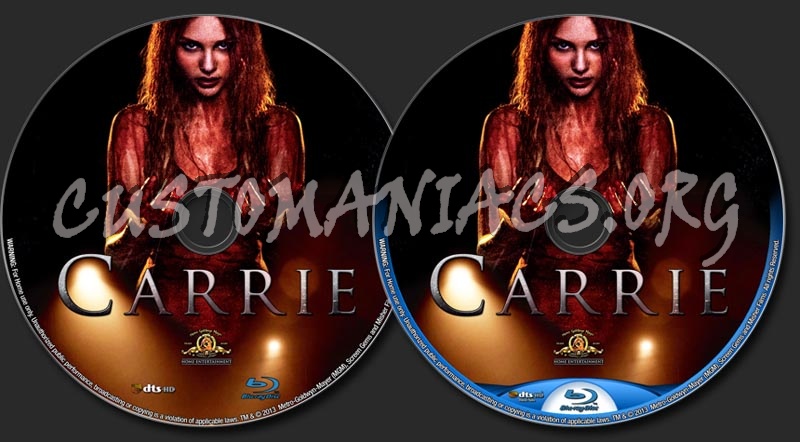 Carrie (2013) blu-ray label