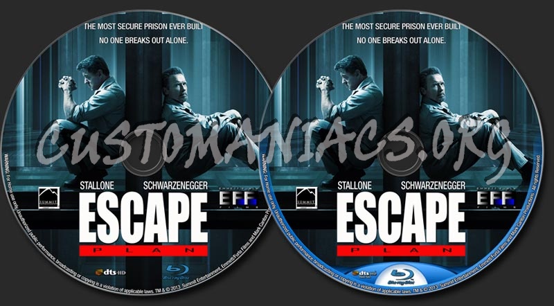 Escape Plan (2013) blu-ray label