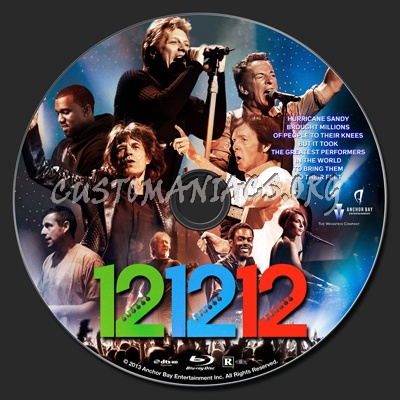 12-12-12 (Twelve Twelve Twelve) blu-ray label