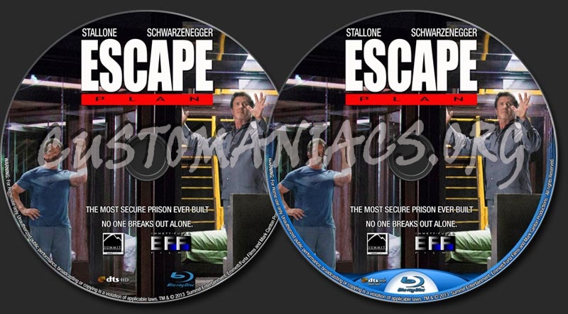 Escape Plan (2013) blu-ray label