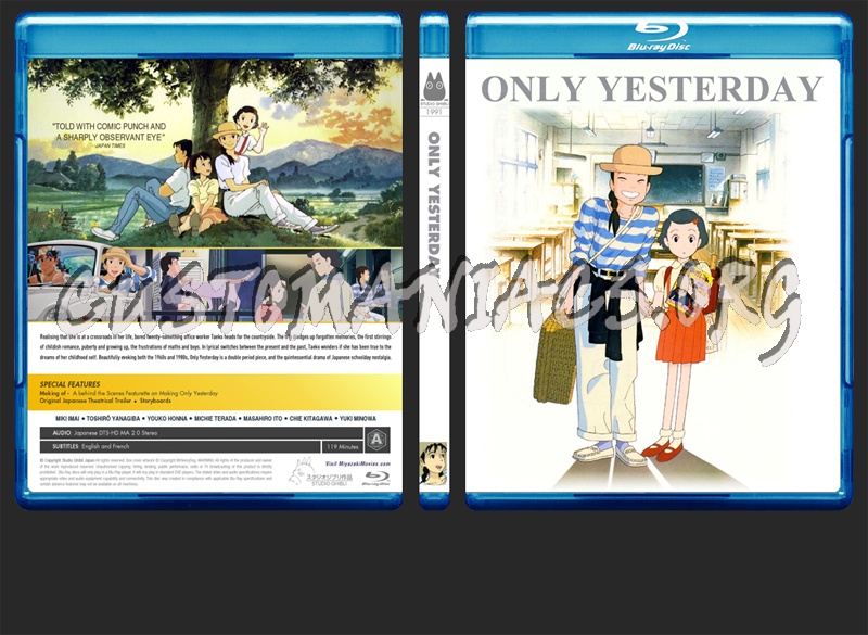 only Yesterday blu-ray cover