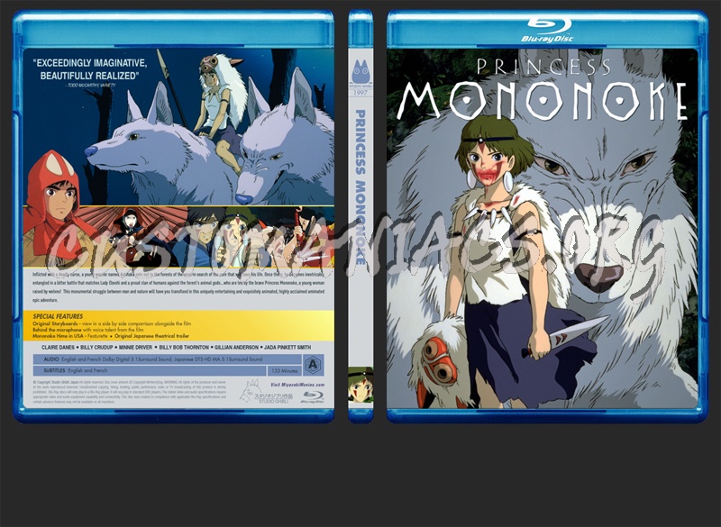 Princess Mononoke blu-ray cover