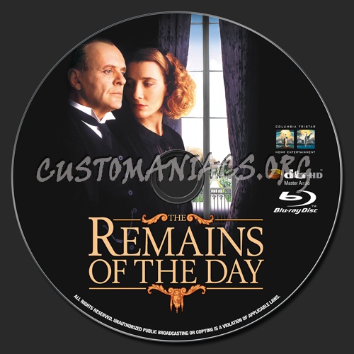 The Remains Of The Day blu-ray label