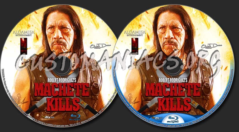 Machete Kills (2013) blu-ray label