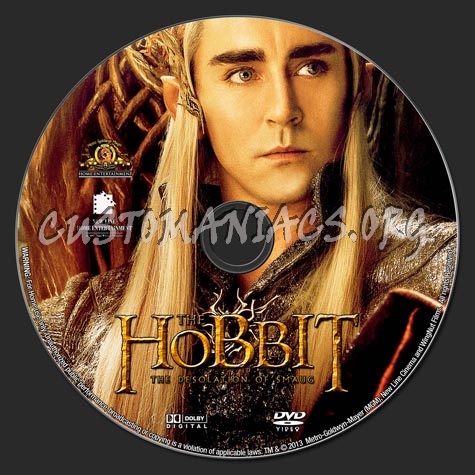 The Hobbit  The Desolation Of Smaug (2013) dvd label