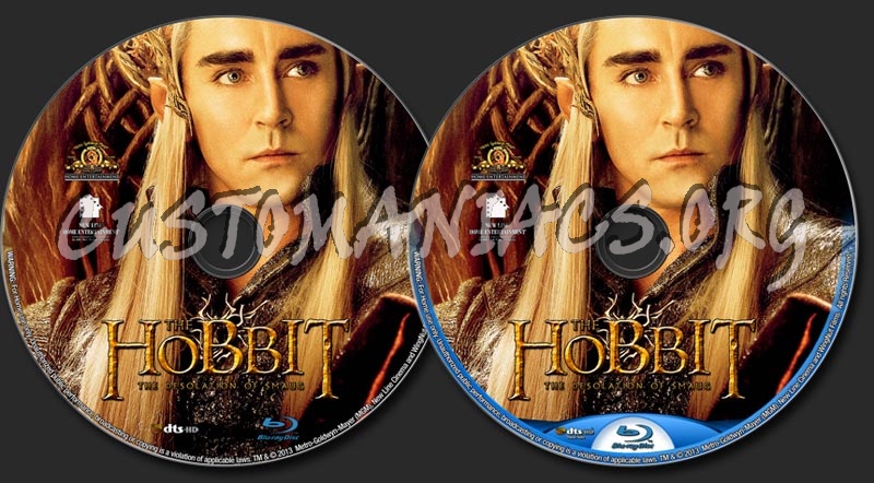 The Hobbit  The Desolation Of Smaug (2013) blu-ray label