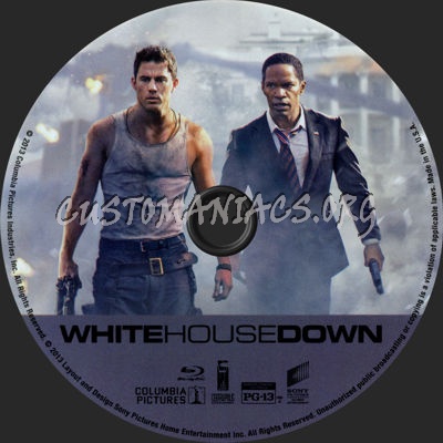 White House Down blu-ray label