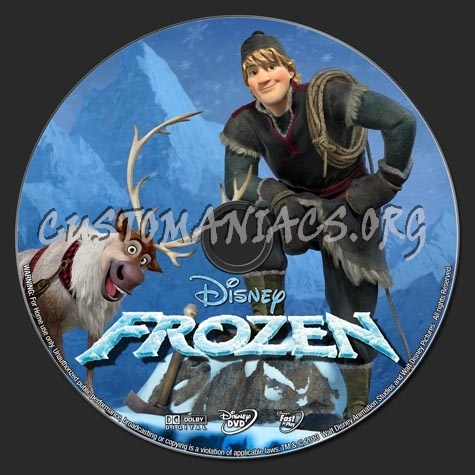 Frozen (2013) dvd label