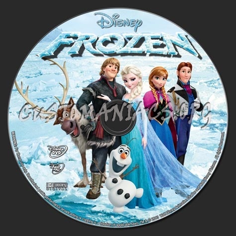 Frozen (2013) dvd label