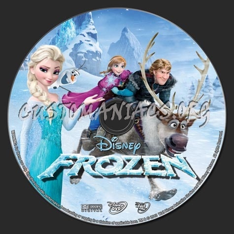 Frozen (2013) dvd label