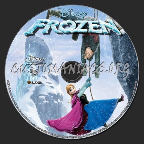 Frozen (2013) blu-ray label