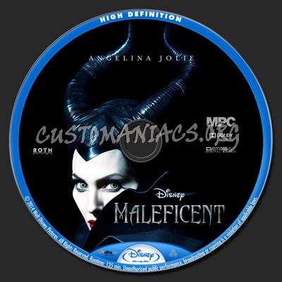 Maleficent blu-ray label