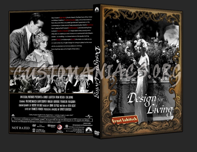 Design for Living 1933 dvd cover