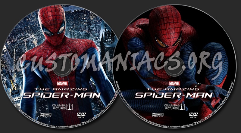 The Amazing Spider-Man (2012) dvd label