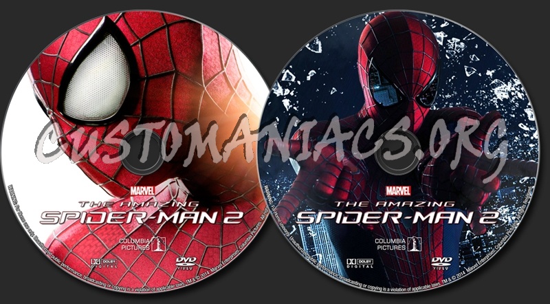 The Amazing Spider-Man 2 (2014) dvd label