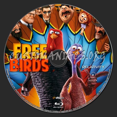 Free Birds 2013 blu-ray label