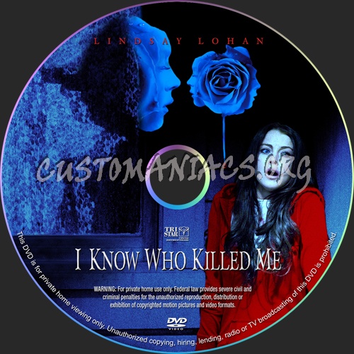I Know Who Killed Me dvd label