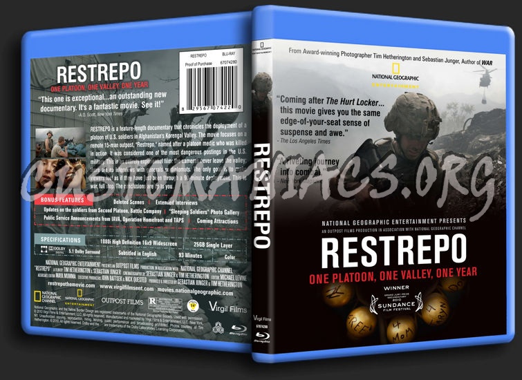 Restrepo blu-ray cover