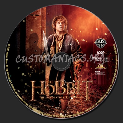 The Hobbit: The Desolation of Smaug dvd label