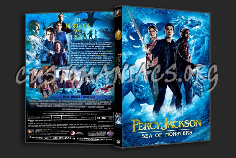 Percy Jackson Sea of Monster dvd cover