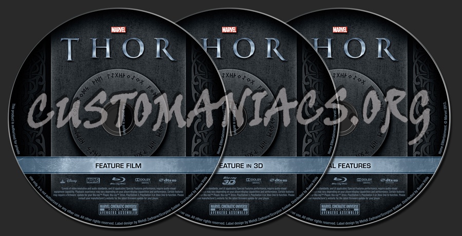 Thor blu-ray label