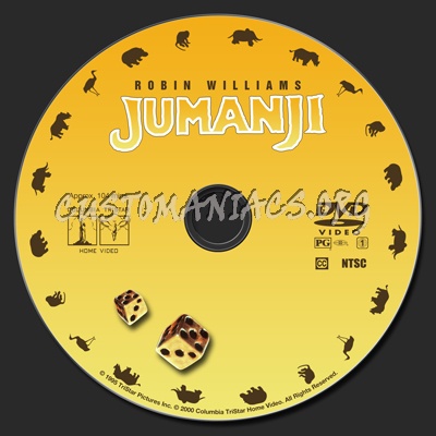 Jumanji dvd label