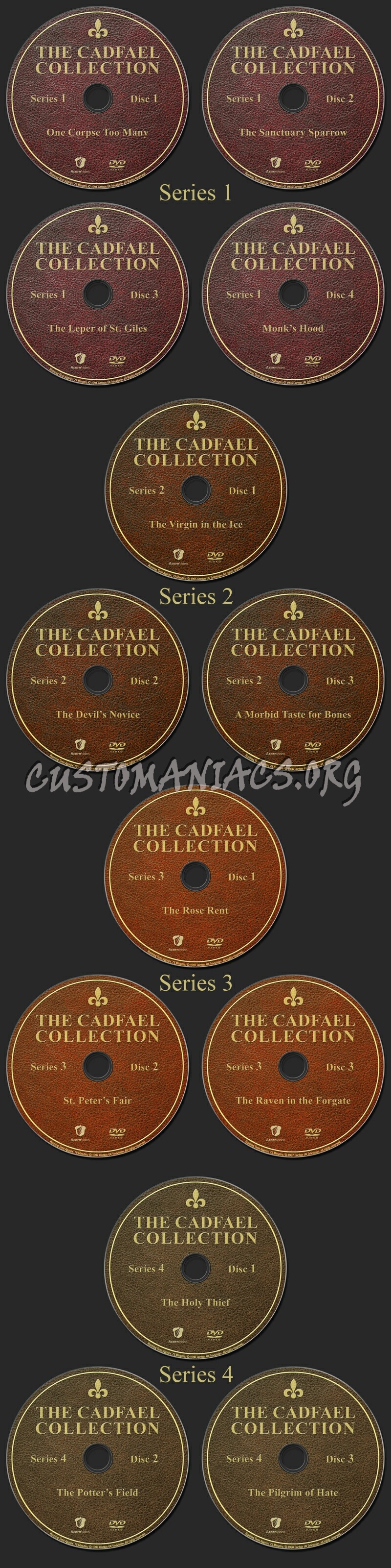 Cadfael - Complete Collection dvd label