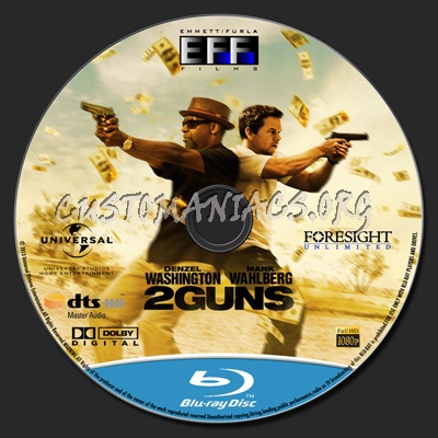 2 Guns blu-ray label