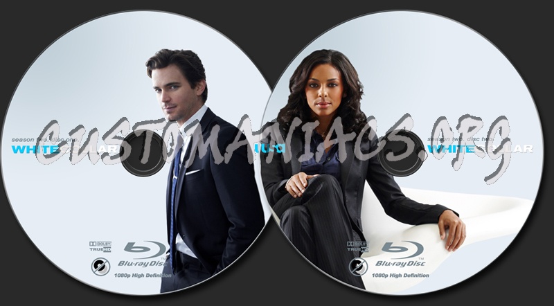 White Collar S2 blu-ray label