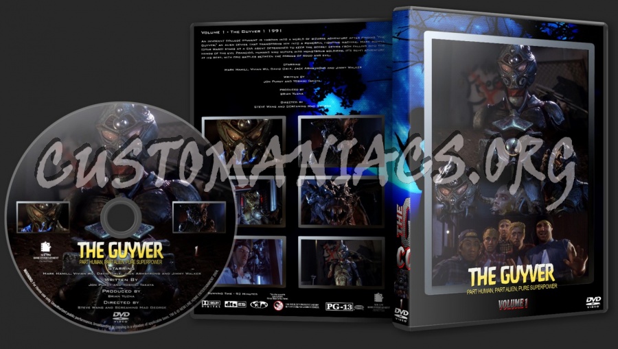 The Guyver Volume 1 1991 dvd label