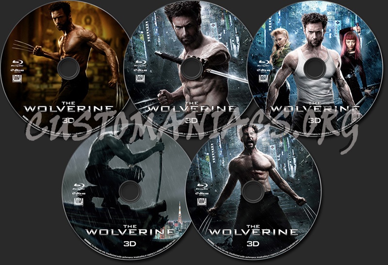 The Wolverine (2013) 3D blu-ray label