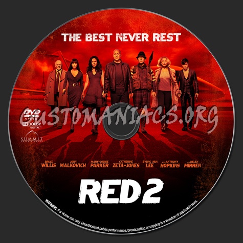 Red 2 dvd label