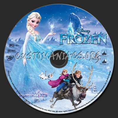 Frozen (2013) dvd label