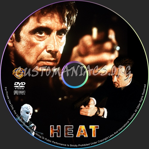 Heat dvd label