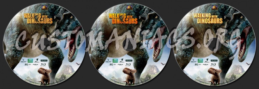 Walking With Dinosaurs (2013) blu-ray label