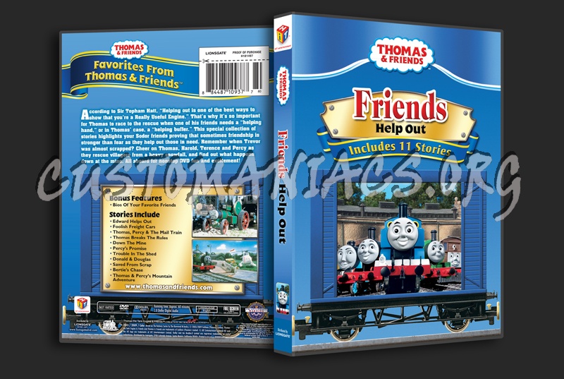 Thomas & Friends: Friends Help Out dvd cover