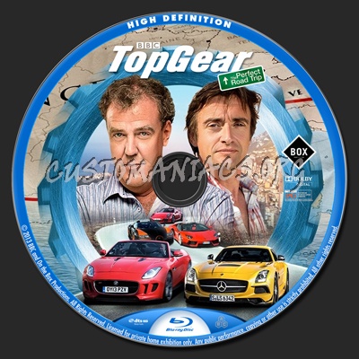 Top Gear: The Perfect Road Trip blu-ray label