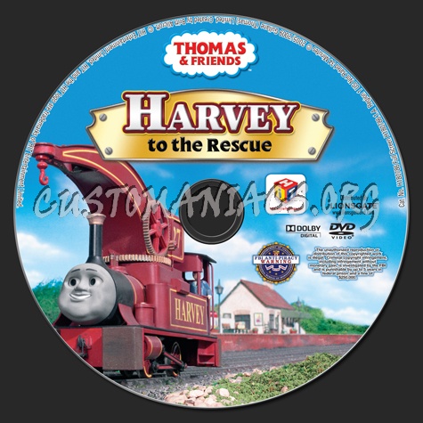 Thomas & Friends: Harvey to the Rescue dvd label