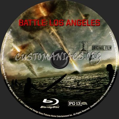 Battle: Los Angeles blu-ray label