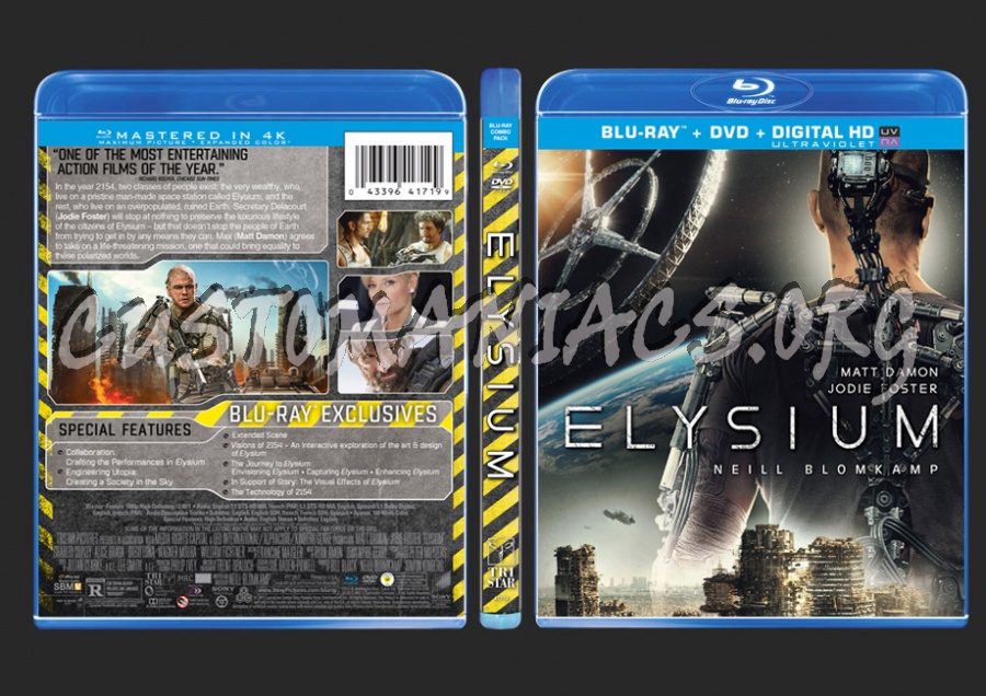 Elysium blu-ray cover