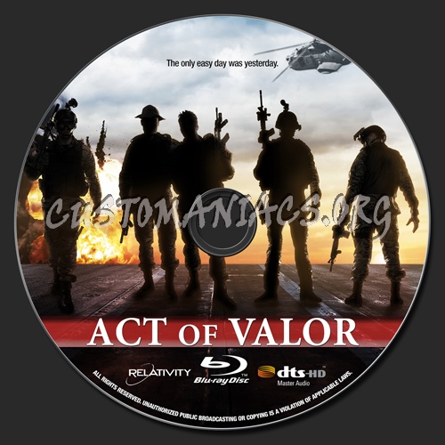 Act Of Valor blu-ray label