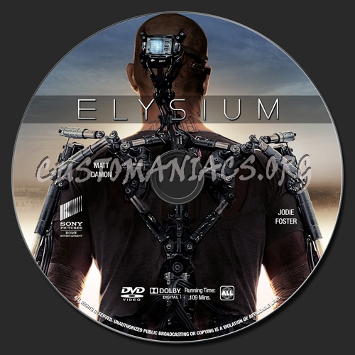 Elysium dvd label